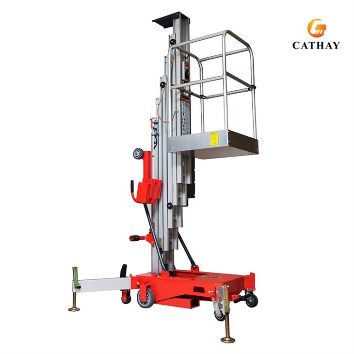 Single Mast Aluminum Working Platfrom